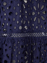 Lauren Coverup Dress Seaside Eyelet Navy