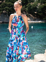 Abbie Dress Giverny Gardens Metallic