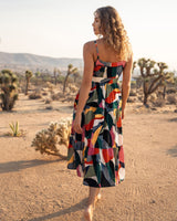 Addyson Dress In Carta Colorblock