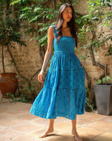 Kristen Dress In Grotto Seaside Eyelet