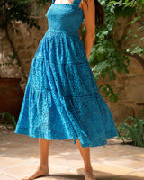 Kristen Dress In Grotto Seaside Eyelet