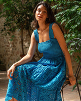 Kristen Dress In Grotto Seaside Eyelet