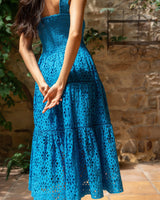 Kristen Dress In Grotto Seaside Eyelet