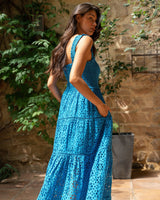 Kristen Dress In Grotto Seaside Eyelet