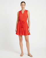 Beth Dress In Guava Red