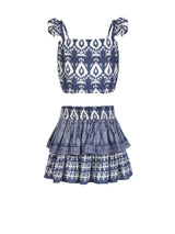 Girls Bryn Skirt Set In Tivara Ikat