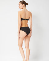 Cindy Top + Ring Trim Bottom in Black Texture