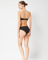 Camilla Ring Bottom In Black Texture with Gold