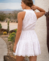 Charlotte Dress In Fresh White Eyelet