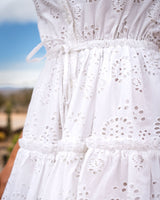 Charlotte Dress In Fresh White Eyelet