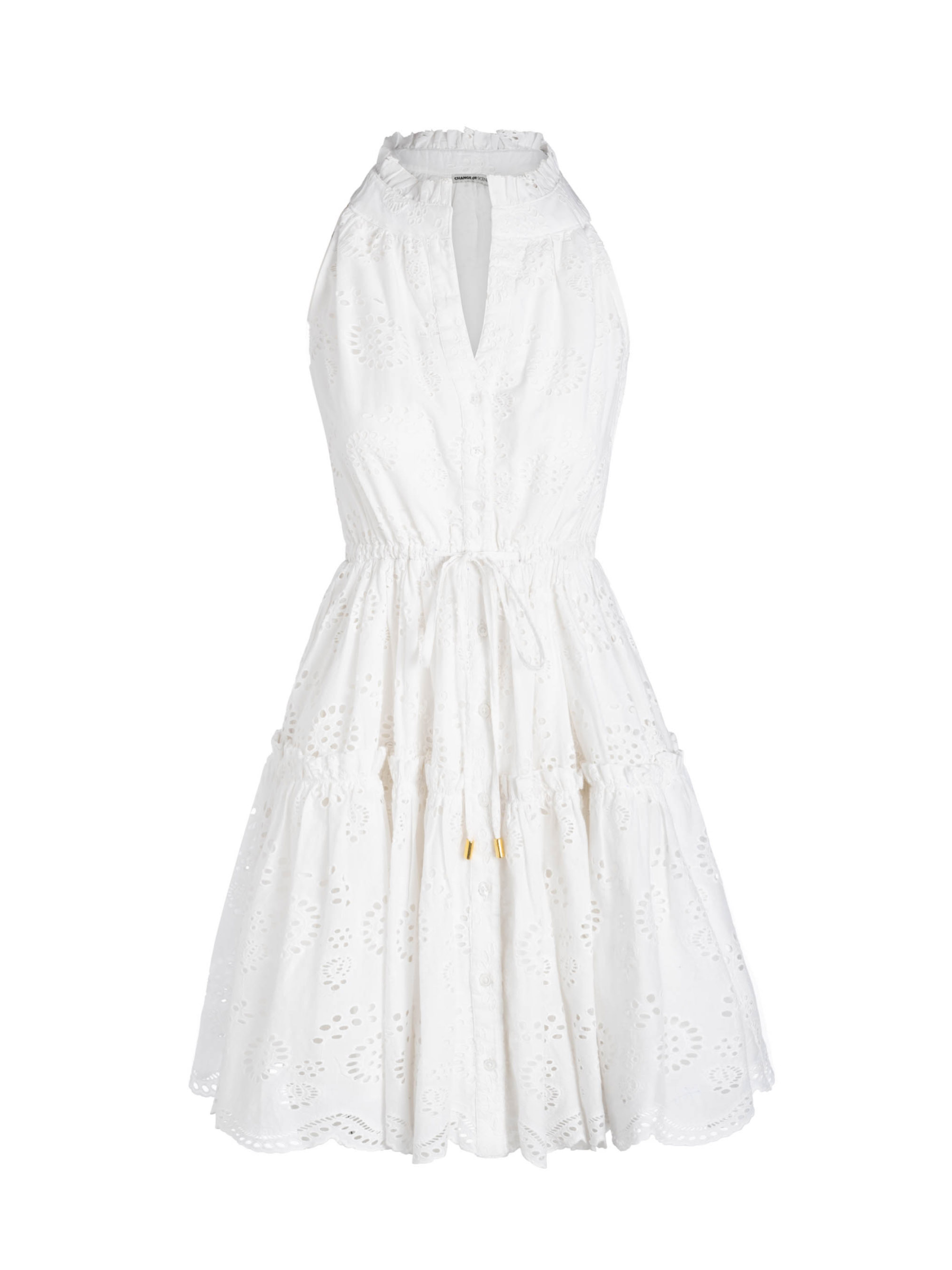 Charlotte Dress In Fresh White Eyelet