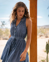 Charlotte Dress In Stonewash