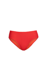 Classic Midrise Bottom In Guava Red Texture