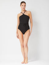 Daphne One Piece In Black Texture