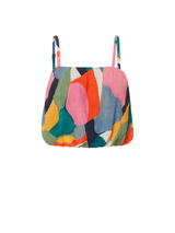 Dani Top In Carta Colorblock