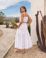 Dani Top In Fresh White Eyelet