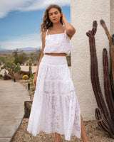 Dani Top In Fresh White Eyelet