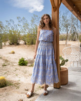 Charlie Skirt In Sky/Natural Eyelet