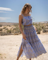 Charlie Skirt In Sky/Natural Eyelet