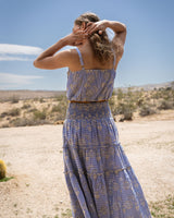 Charlie Skirt In Sky/Natural Eyelet