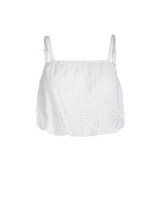 Dani Top In Fresh White Eyelet