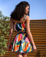 Dani Top In Carta Colorblock