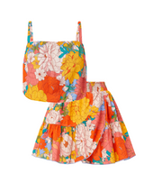 Dani Top + Izzy Skirt Set in Zinnia Fields
