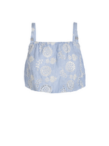 Dani Top In Sky/Natural Eyelet