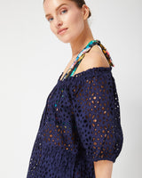 Kelly Dress Navy Seaside Eyelet