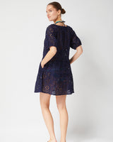 Kelly Dress Navy Seaside Eyelet