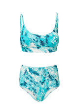 Erika Top + Classic High Waist Bottom in Ocean View