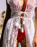 Erin Top + Ring Trim Bottom in Flame Texture