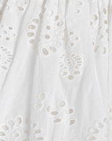 Charlotte Dress In Fresh White Eyelet