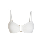 Gina Top In Ivory Metallic