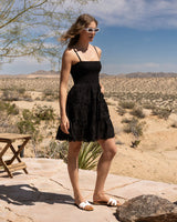 Hannah Dress In Black Eyelet