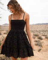 Hannah Dress In Black Eyelet