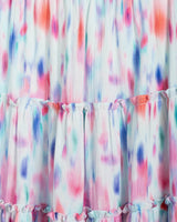 Charlie Skirt In Hazy Ikat Seafoam