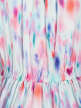 Charlotte Dress In Hazy Ikat Seafoam