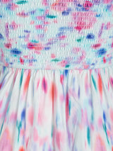 Kristen Dress In Hazy Ikat Seafoam