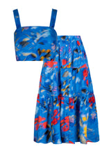 Ilyssa Top + Joanna Skirt Set In Larkspur Bay