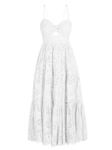 Jillian Dress In Fresh White San Andrés Eyelet