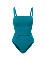 Jori One Piece In Jungle Green Metallic Pique