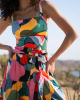 Jenni Skirt In Carta Colorblock