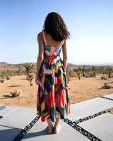 Jenni Skirt In Carta Colorblock