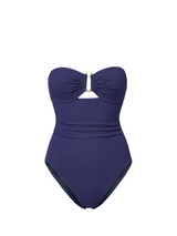 Juliette One Piece In Navy Texture
