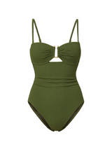 Juliette One Piece In Olive Texture