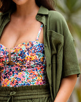 Michelle Top + Vicki Shorts Set in Olive