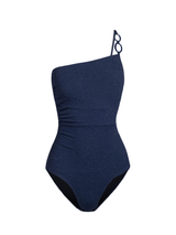 Kara One Piece In Marine Blue Metallic