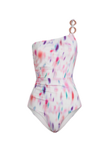 Kara One Piece In Hazy Ikat Ivory