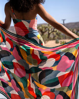 Kara One Piece In Carta Colorblock Texture